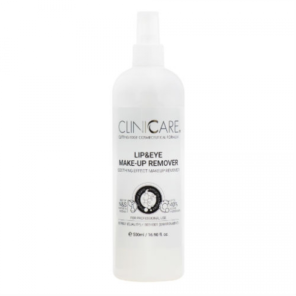 Lip & Eye Make-up Remover / Akių ir lūpų makiažo valiklis, 500 ml - CLINICCARE