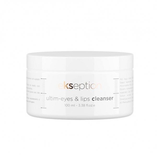 Ultim-Eyes & Lips Cleanser/ Tirpus akių ir lūpų valiklis su pantenoliu ir Widelash peptidu, 100 ml - Ekseption