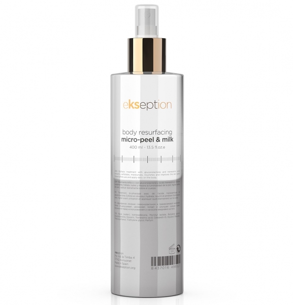 Body resurfacing micro-peel & Milk / Kūno pienelis mikro-pylingas, 400 ml - Ekseption