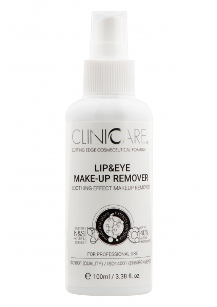 Lip & Eye Make-up Remover / Akių ir lūpų makiažo valiklis, 100 ml - CLINICCARE