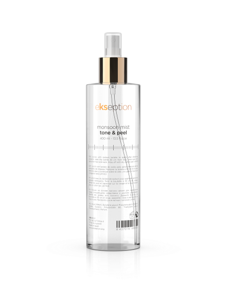Monsoon Mist Tone & Peel/ Gaivinamasis ir drėkinamasis purškiamas tonikas, 400 ml - Ekseption