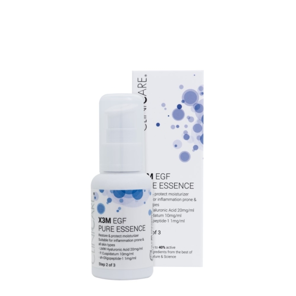 EGF EXTRA PURE Essence/ Esencija prieš odos senėjimą, raminamasis poveikis, 50 ml - CLINICCARE