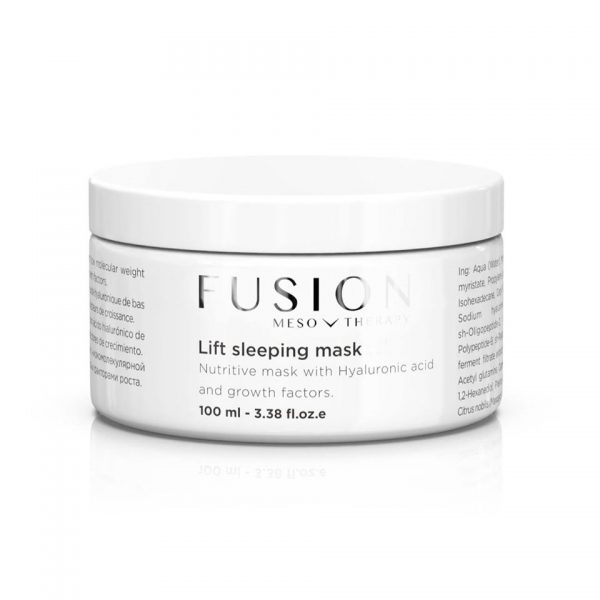 LIFT SLEEPING MASK/ Maitinamoji kaukė su hialurono rūgštimi ir augimo faktoriais, 100 ml - Fusion Mesotherapy