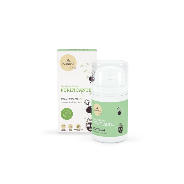 Naturys Horseradish Purifying Mask – Valomoji Juodųjų Ridikų Kaukė Visiems Odos Tipams