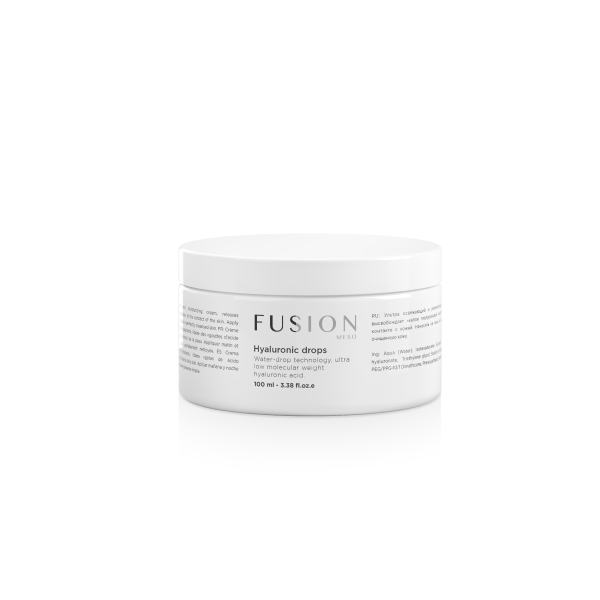 HYALURONIC DROPS/ Drėkinamasis kremas, 100 ml - Fusion Mesotherapy