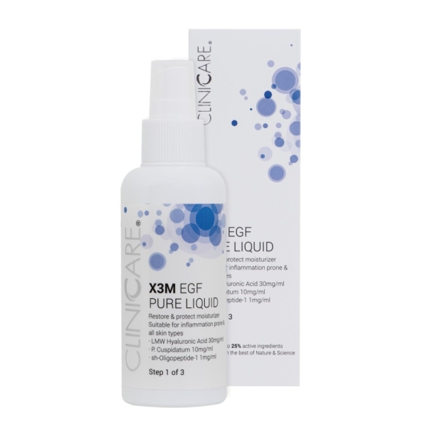 EGF EXTRA PURE LIQUID/ Losjonas prieš odos senėjimą, raminamasis poveikis, 100 ml - CLINICCARE