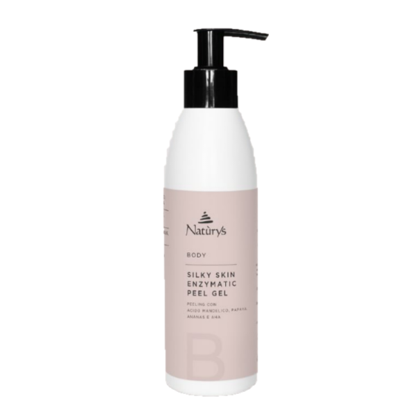 NATURYS SILKY SKIN ENZYMATIC PEEL GEL/ Kūno šveitiklis su enzimais ir AHA, 250 ml - Naturys