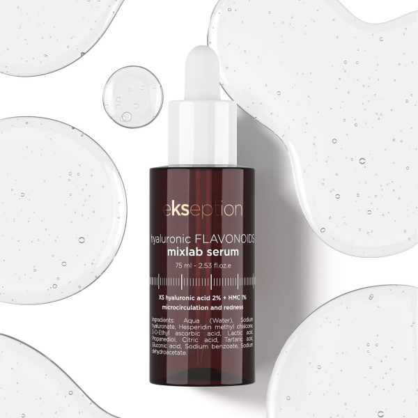 HYALURONIC FLAVONOIDS /Serumas su flavonoidais mikrocirkuliacijos gerinimui, 75 ml - Ekseption