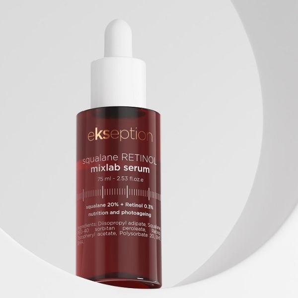 SQUALANE RETINOL serumas odos maitinimui, prieš fotosenėjimą, 75ml - Ekseption